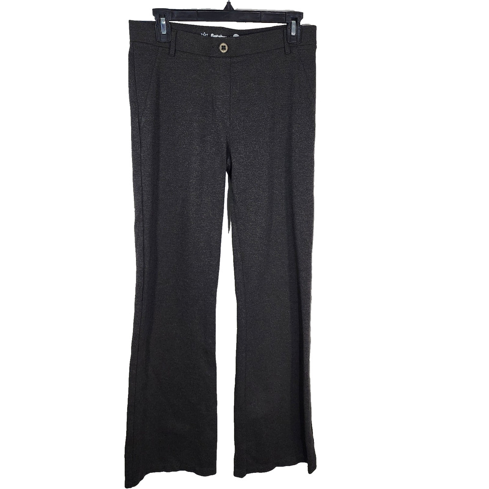 Betabrand Boot Cut Classic Dress Yoga Pants Size Medium Charcoal W0104 Slimming